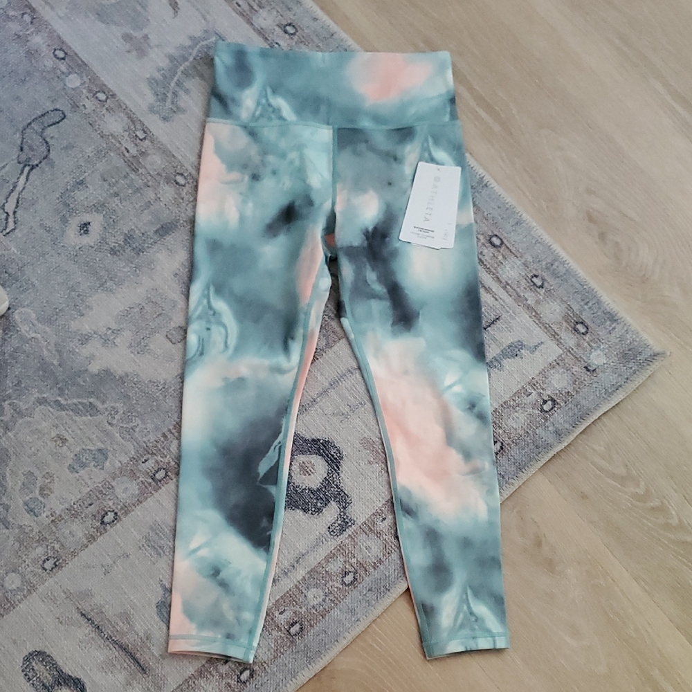 NWT Atheta Elation Printed 7/8 Tight Leggings Tie-dye SzS